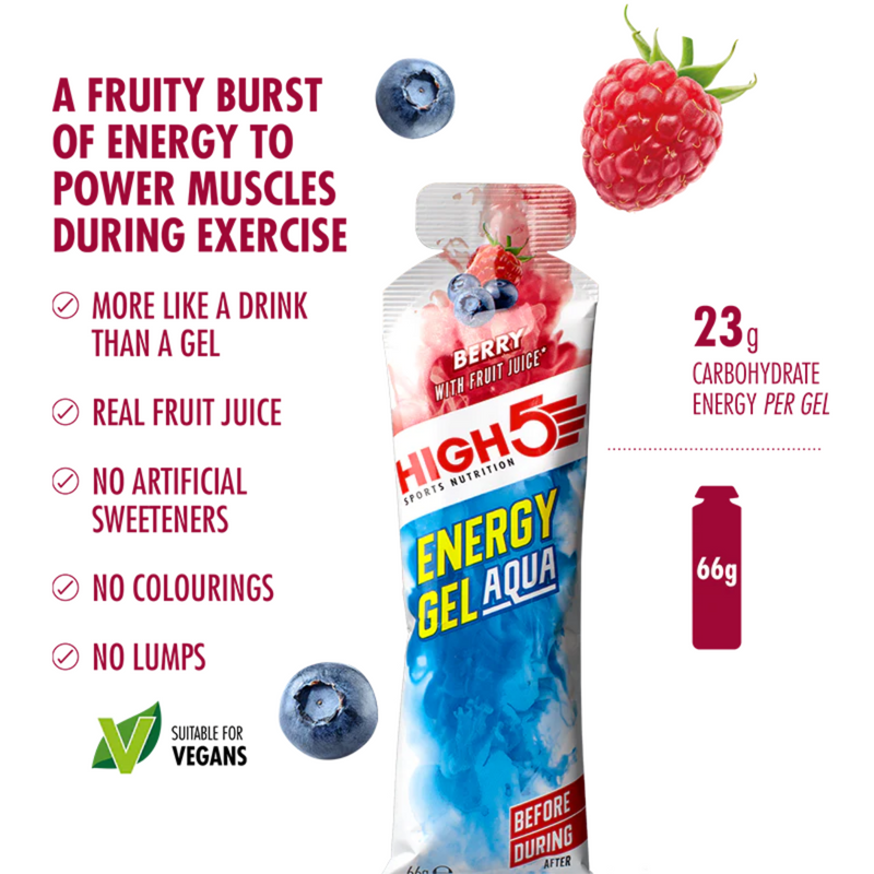 Load image into Gallery viewer, High5 Energy Gel Aqua Berry (20x66g)