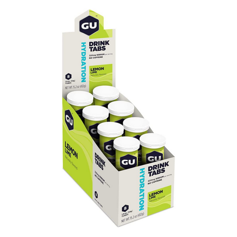 Load image into Gallery viewer, GU Energy Electrolyte Tabs Hydration Lemon Lime (8 x 12 Tabs)