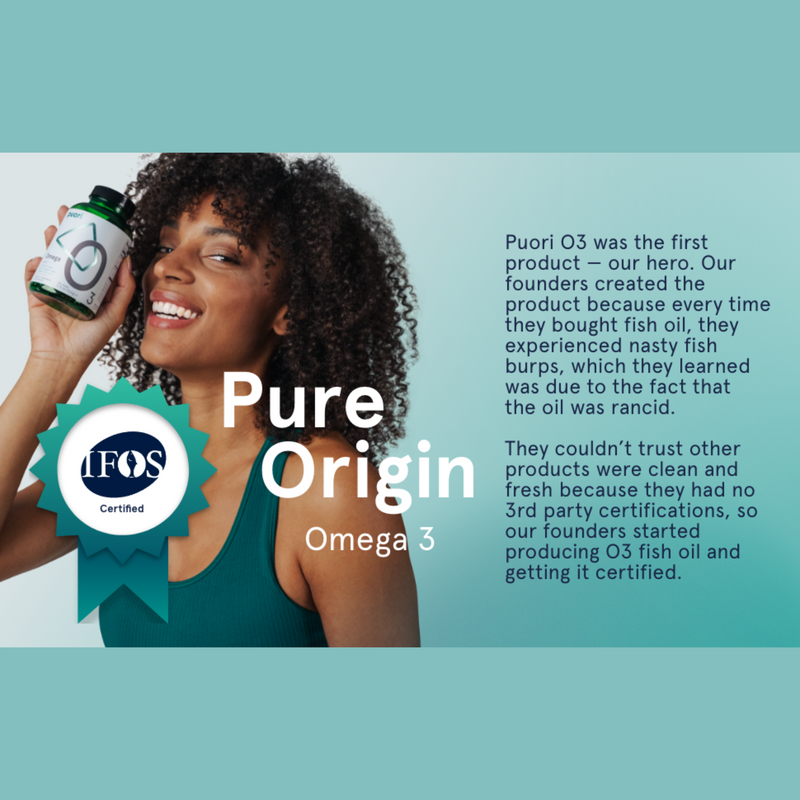 Load image into Gallery viewer, Puori Omega-3 Fish Oil O3 (120 Capsules)