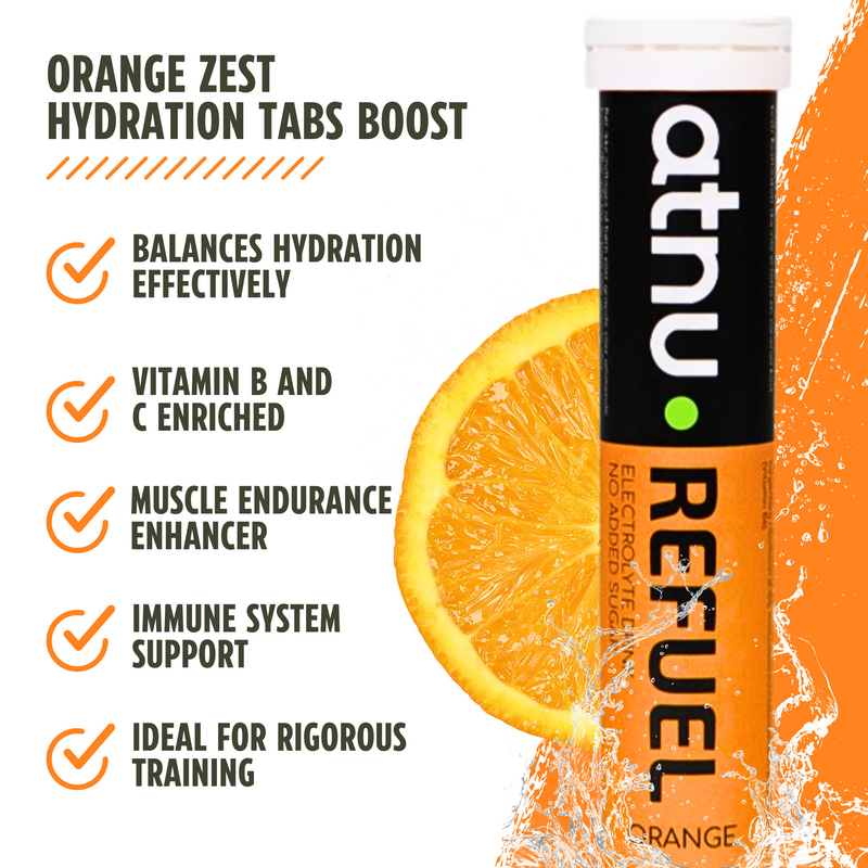 Load image into Gallery viewer, ATNU Refuel Electrolyte Tabs Orange (20 Tabs)