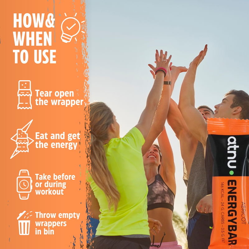 Load image into Gallery viewer, ATNU Energy Bar Apricot (12x40g)