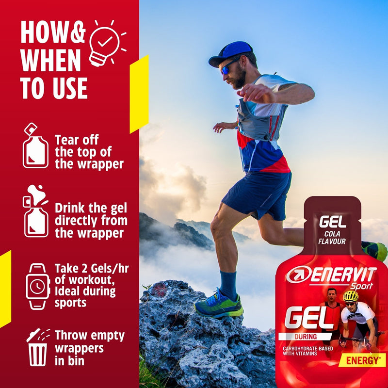 Load image into Gallery viewer, Enervit Sport Energy Gel Cola 25ml - Instructions