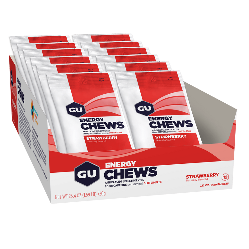 Load image into Gallery viewer, GU Energy Chews Strawberry (12 x 60g)