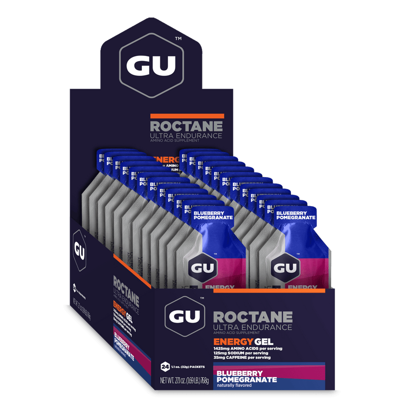 Load image into Gallery viewer, GU Energy Gel Roctane Blueberry Pomegranate with Caffeine (24 x 32g)