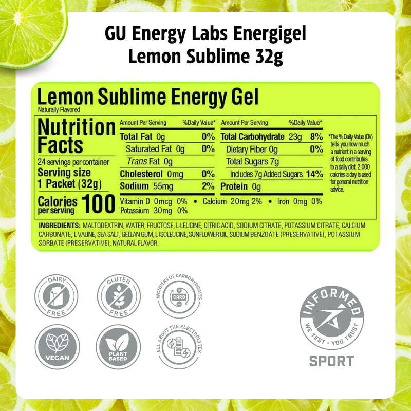 Load image into Gallery viewer, GU Energy Gel Lemon Sublime (24 x 32g)