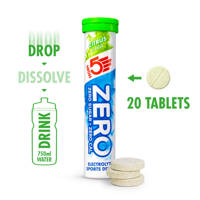 Load image into Gallery viewer, High5 Electrolyte Tabs ZERO Citrus (20 tabs)