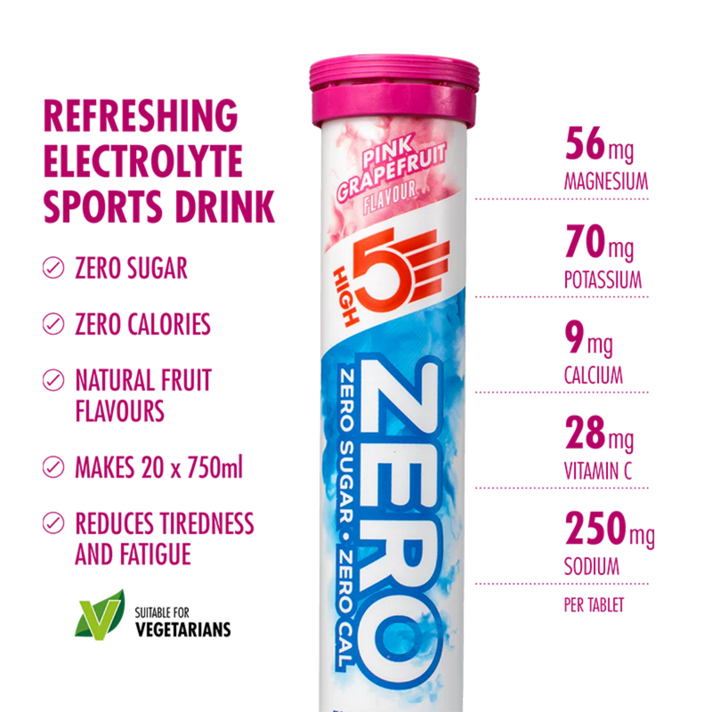 Load image into Gallery viewer, High5 Electrolyte Tabs ZERO Pink Grapefruit (20 tabs)