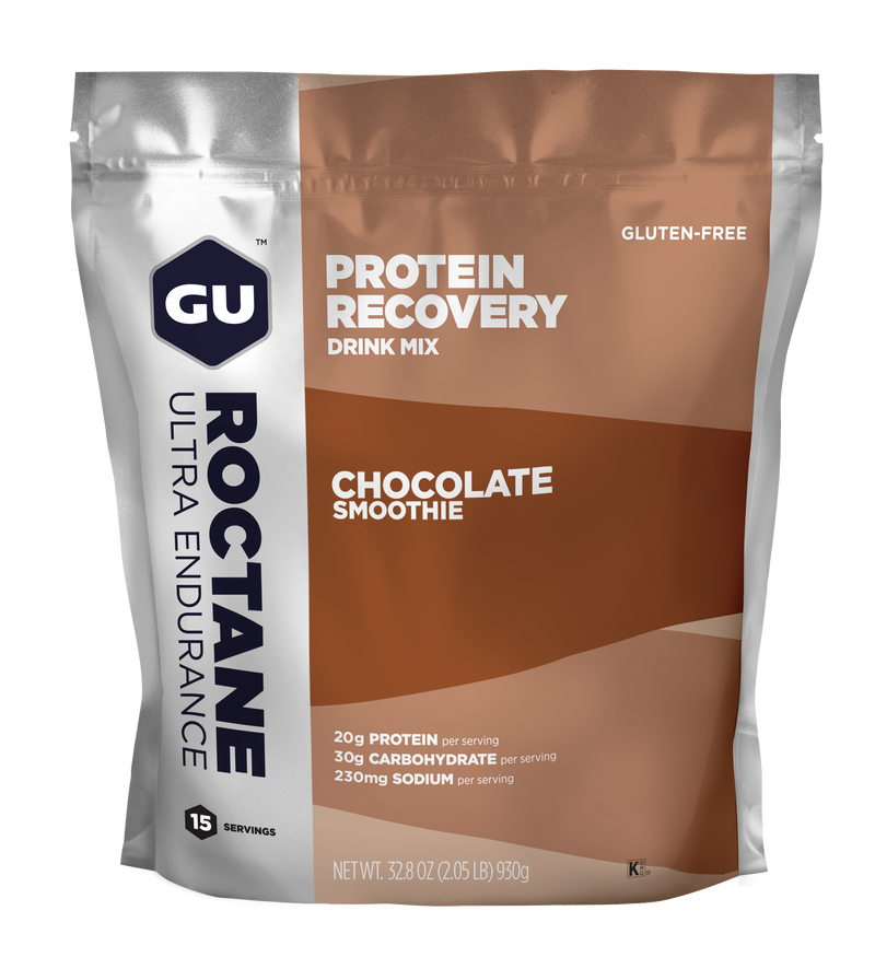 Load image into Gallery viewer, GU Energy Protein Drink Roctane Recovery Chocolate Smoothie (930g)