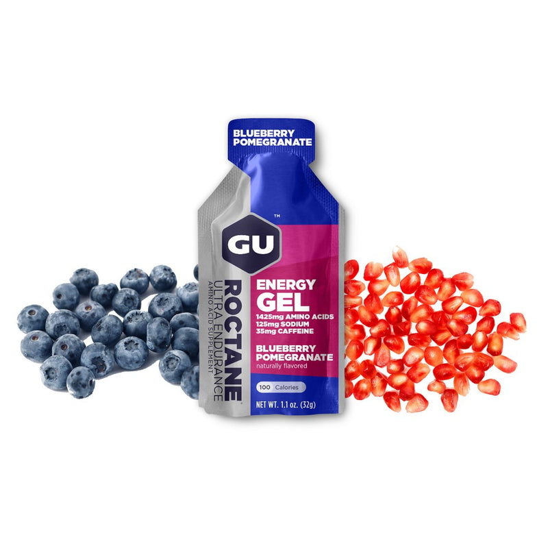 Load image into Gallery viewer, GU Energy Gel Roctane Blueberry Pomegranate with Caffeine (24 x 32g)