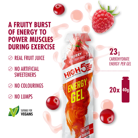 High5 Energy Gel Berry 20x40 g