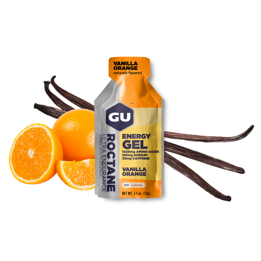 GU Energy Gel Roctane Vanilla Orange with Caffeine (24 x 32g)