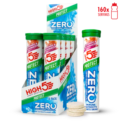 High5 Electrolyte Tabs ZERO Protect Orange & Echinacea (8x20 tabs)